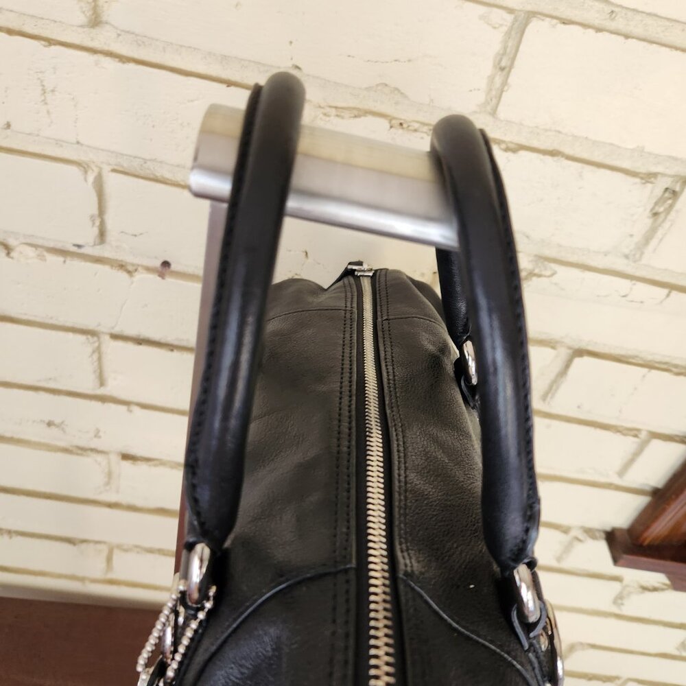 Euc Coach Ashley Black Leather Shoulder Bag Handbag - Picture 6 of 12